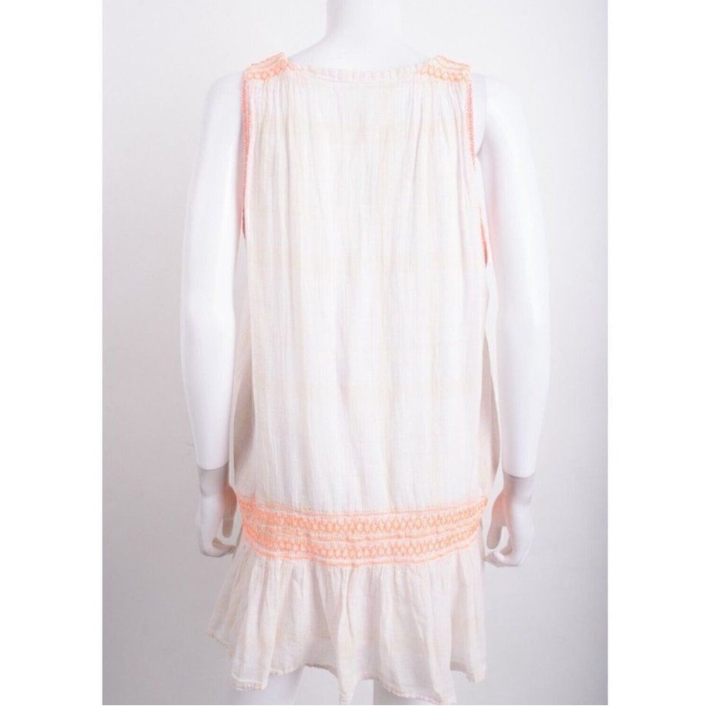Free People Run With Me sleeveless dress in ivory combo, size L, EUC - Picture 4 of 8
